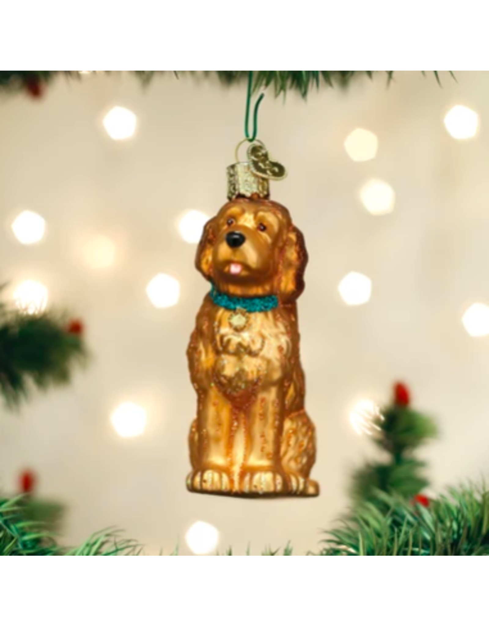 Irish Doodle Dog Ornament