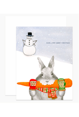 Dear Hancock Bunny Stealing Carrot Card