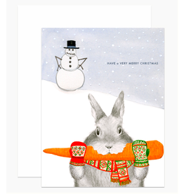 Dear Hancock Bunny Stealing Carrot Card