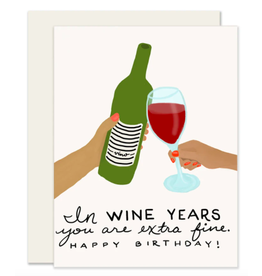 Slightly Stationery Wine Years Card