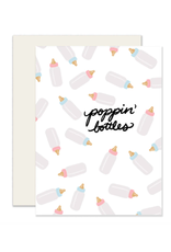 Slightly Stationery Baby Bottles Card
