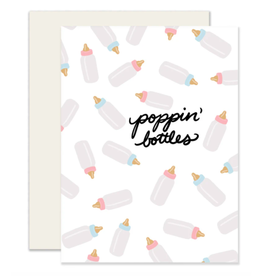 Slightly Stationery Baby Bottles Card