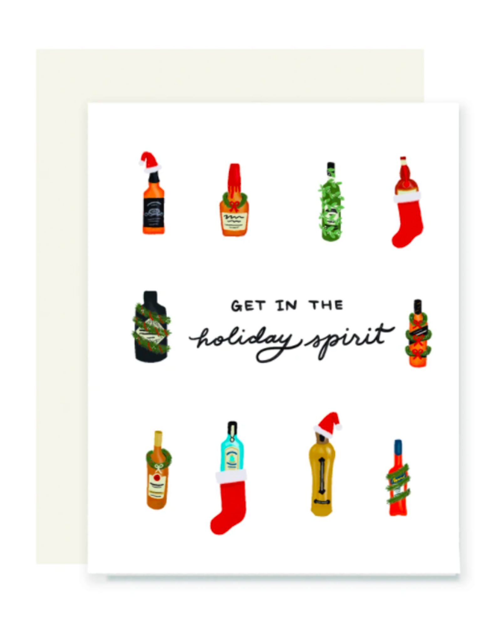 Slightly Stationery Holiday Spirits Card