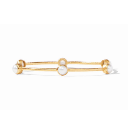 Julie Vos Milano Luxe Bangle in Pearl by Julie Vos
