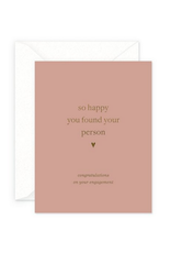 Smitten on Paper Your Person Engagement Greeting Card