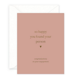 Smitten on Paper Your Person Engagement Greeting Card