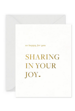 Smitten on Paper Sharing Your Joy Greeting Card