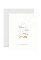 Smitten on Paper Team Anniversary Greeting Card