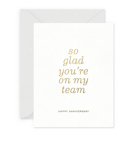 Smitten on Paper Team Anniversary Greeting Card