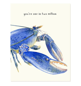 Felix Doolittle Blue Lobster Card