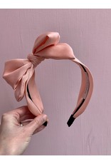 Big Bow Headband in Light Pink