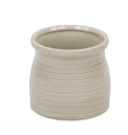 Cheungs Honey Pot in Off White 5" x 4.75"