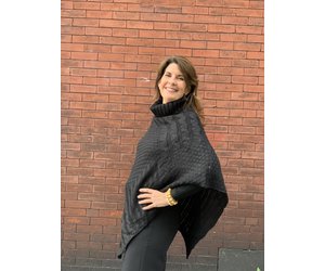 cable knit cape