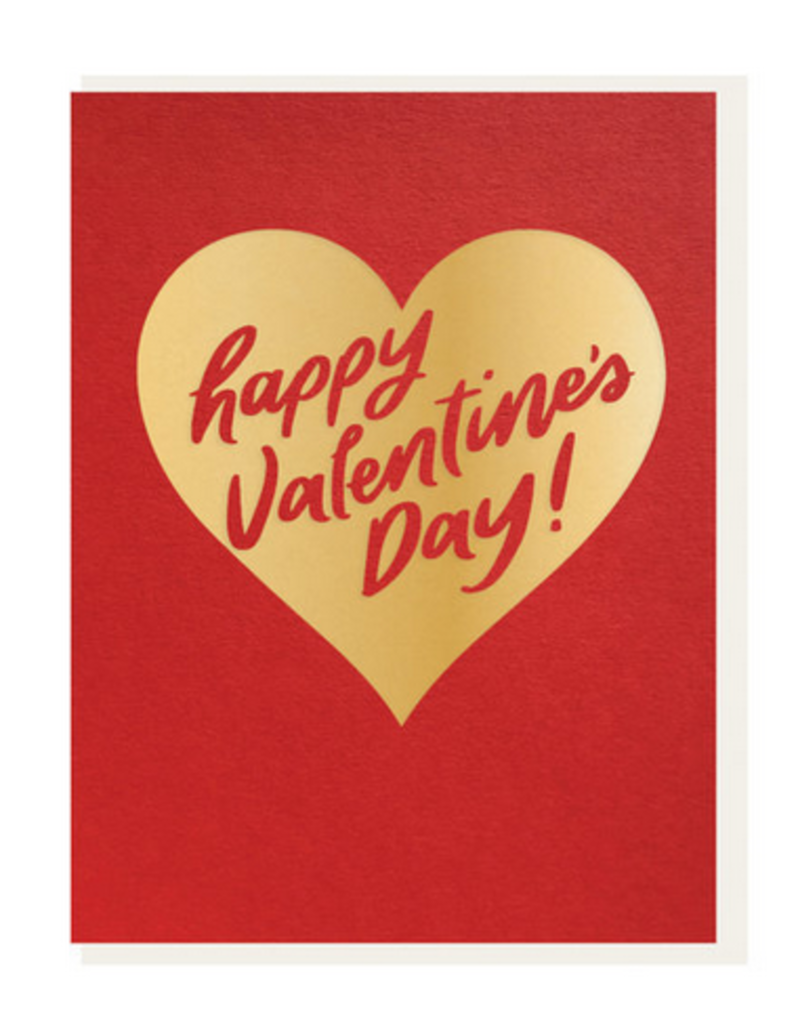 Dahlia Press Valentine's Gold Card
