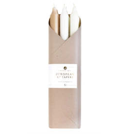 Northern Lights Taper Candle 6 Pack in Linen Closet