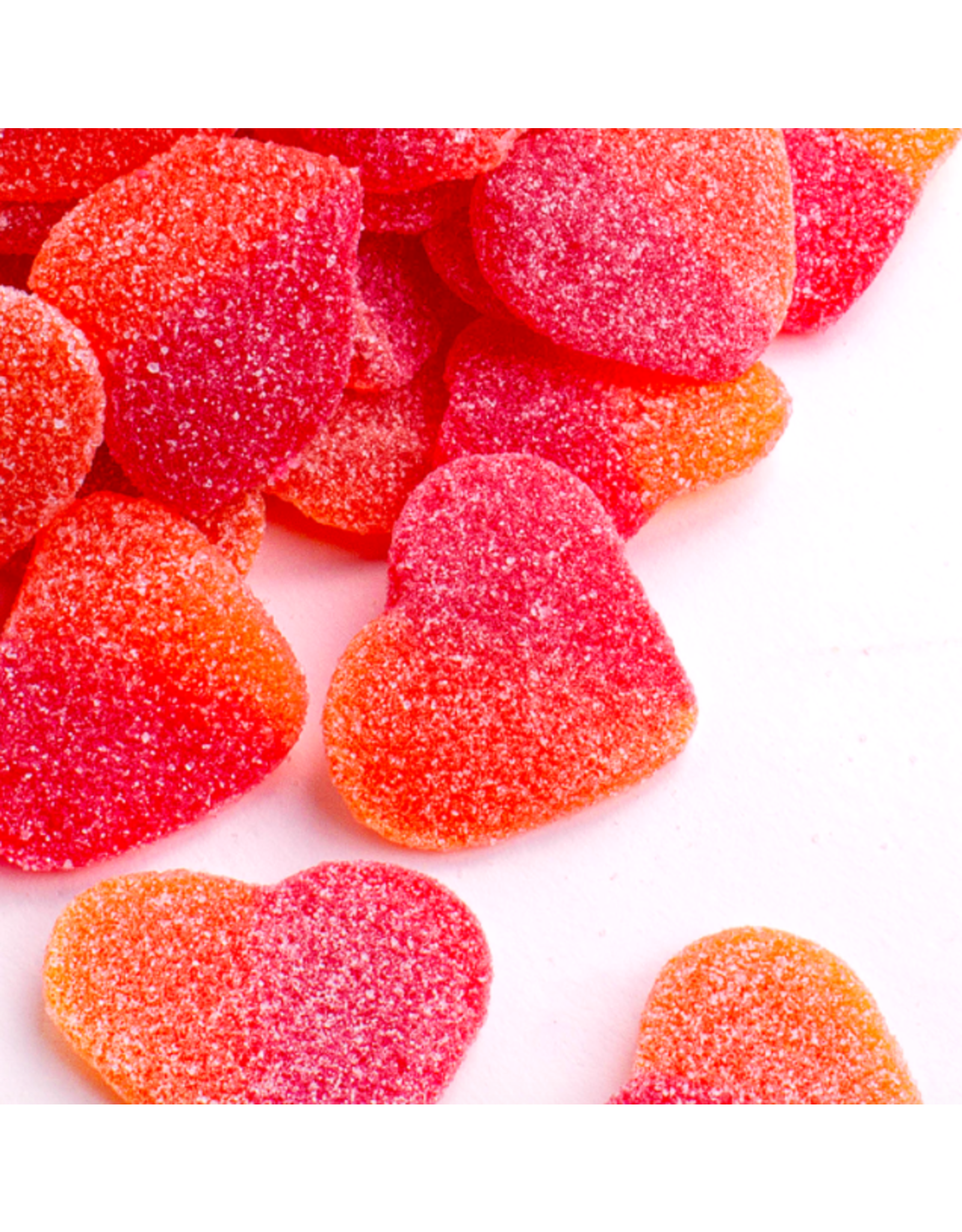 Candy Club Peach Hearts Candy Jar