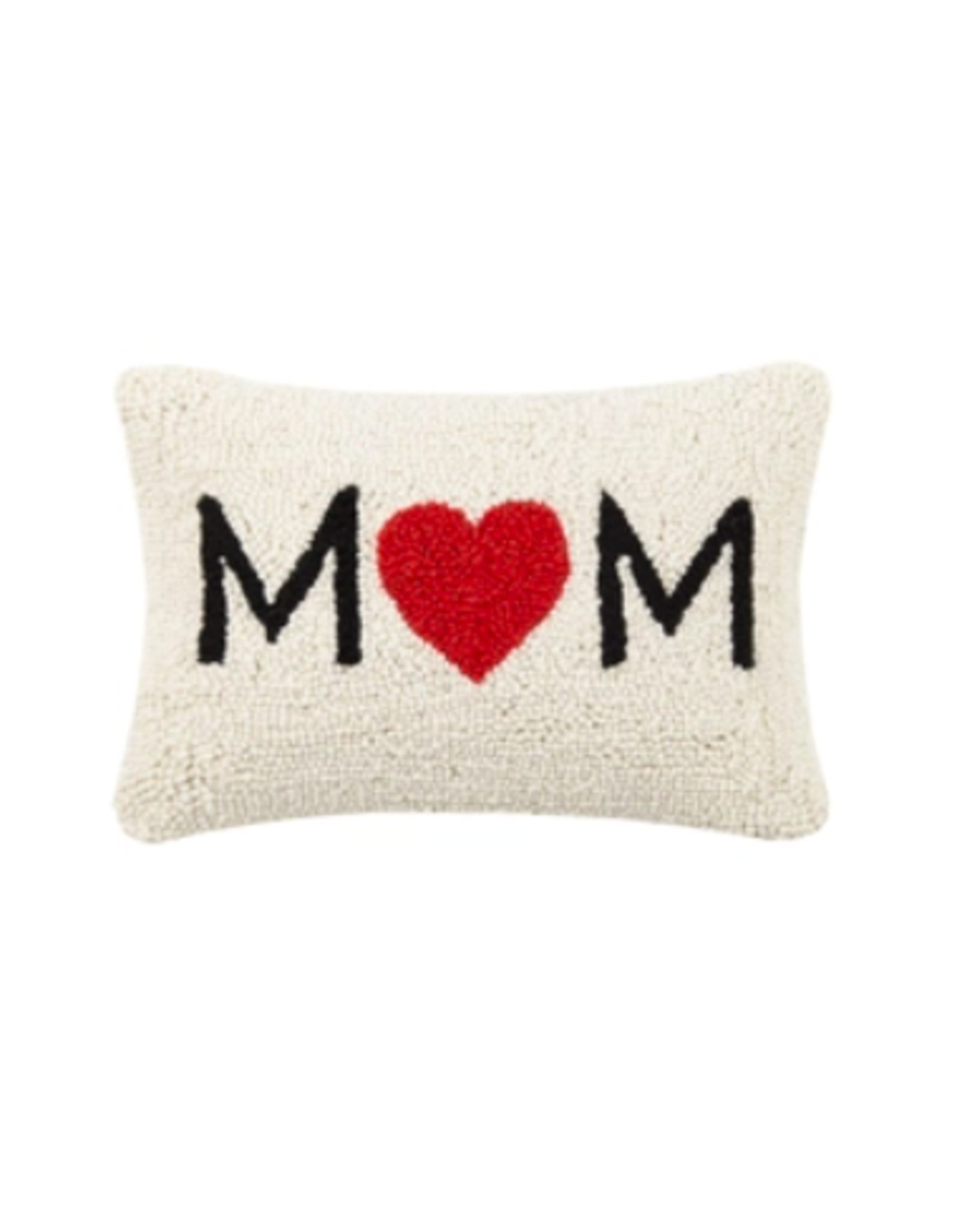 Peking Handicraft Mom Heart Hooked Pillow 8" x 12"