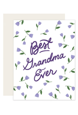 Slightly Stationery Grandma Flowers Card