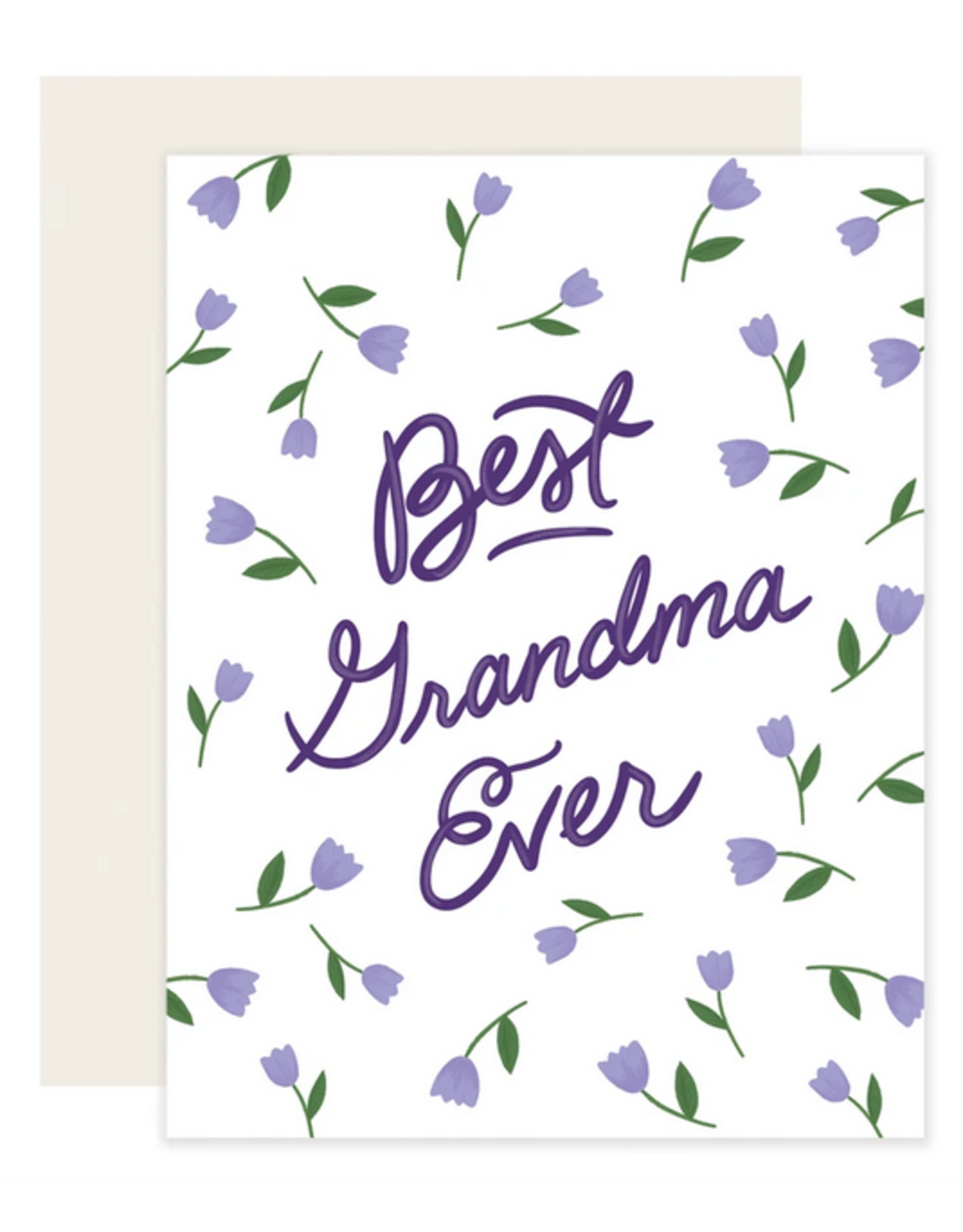 Slightly Stationery Grandma Flowers Card