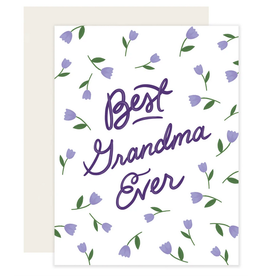 Slightly Stationery Grandma Flowers Card