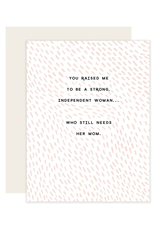 Slightly Stationery Independent Woman Card