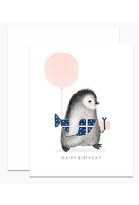 Dear Hancock Penguin with Wrapped Fish Gift Card