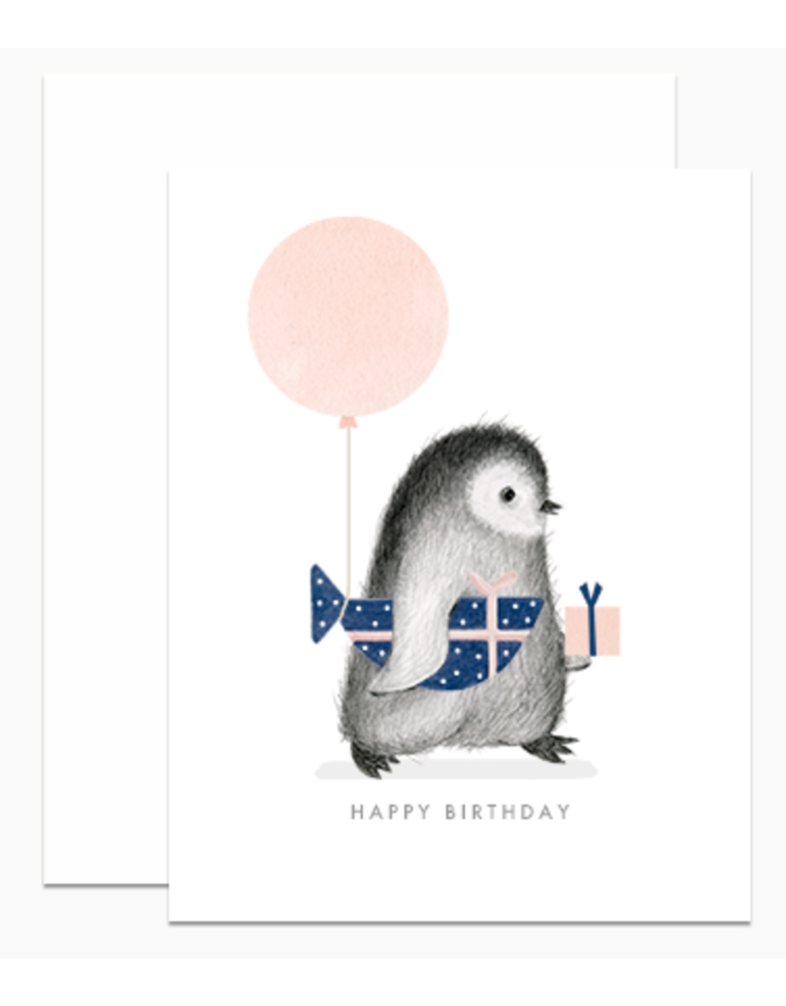 Dear Hancock Penguin with Wrapped Fish Gift Card