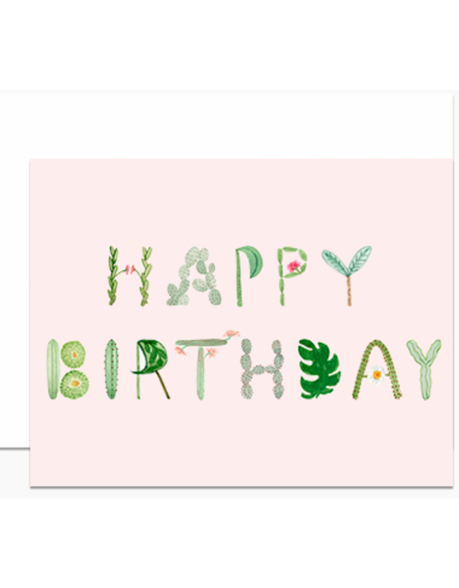 Dear Hancock Cactus and Succulent Letters Card