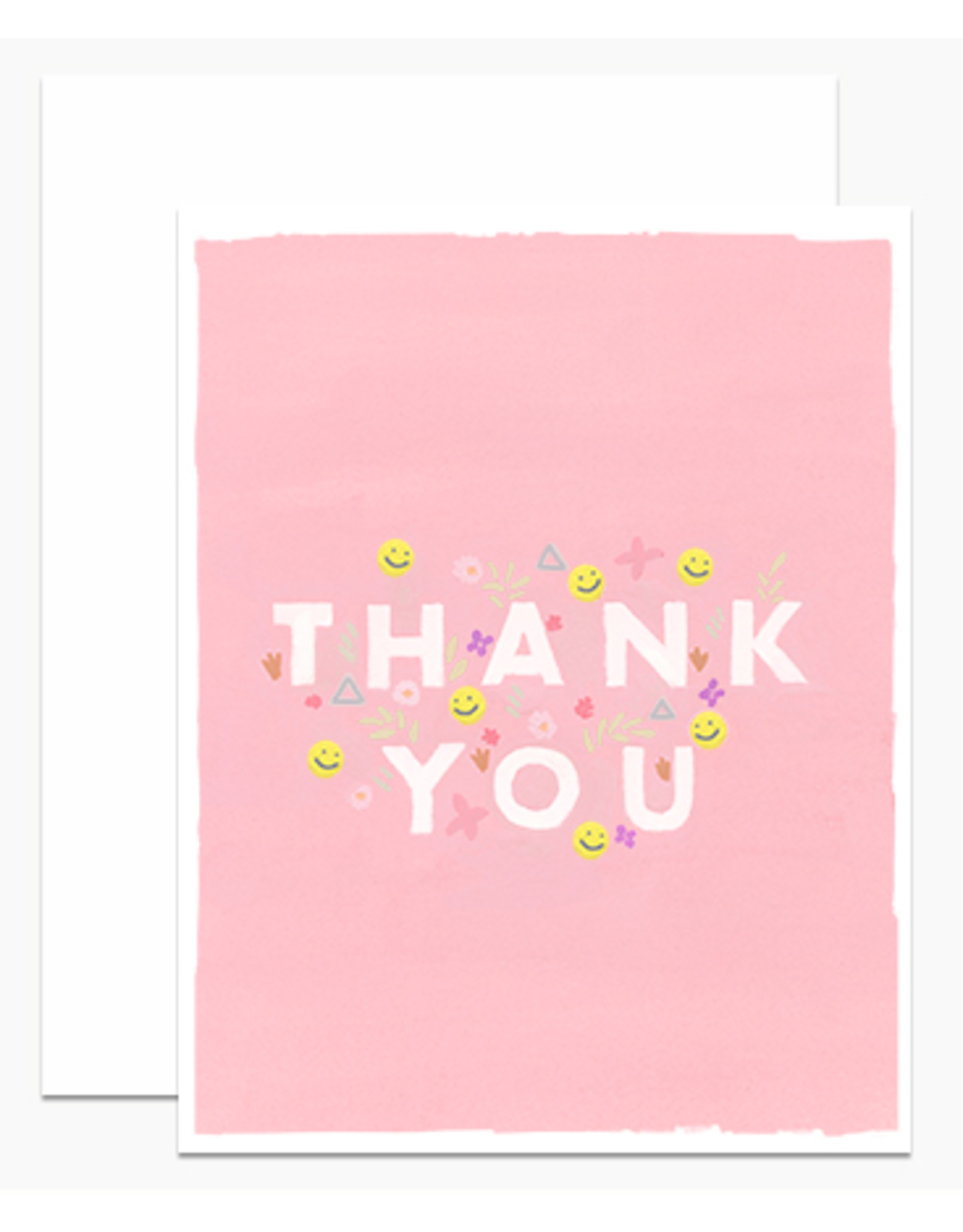 Dear Hancock Pink Thank You Card