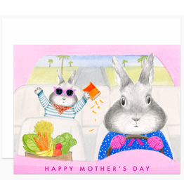 Dear Hancock Mom Bunny Driving Card