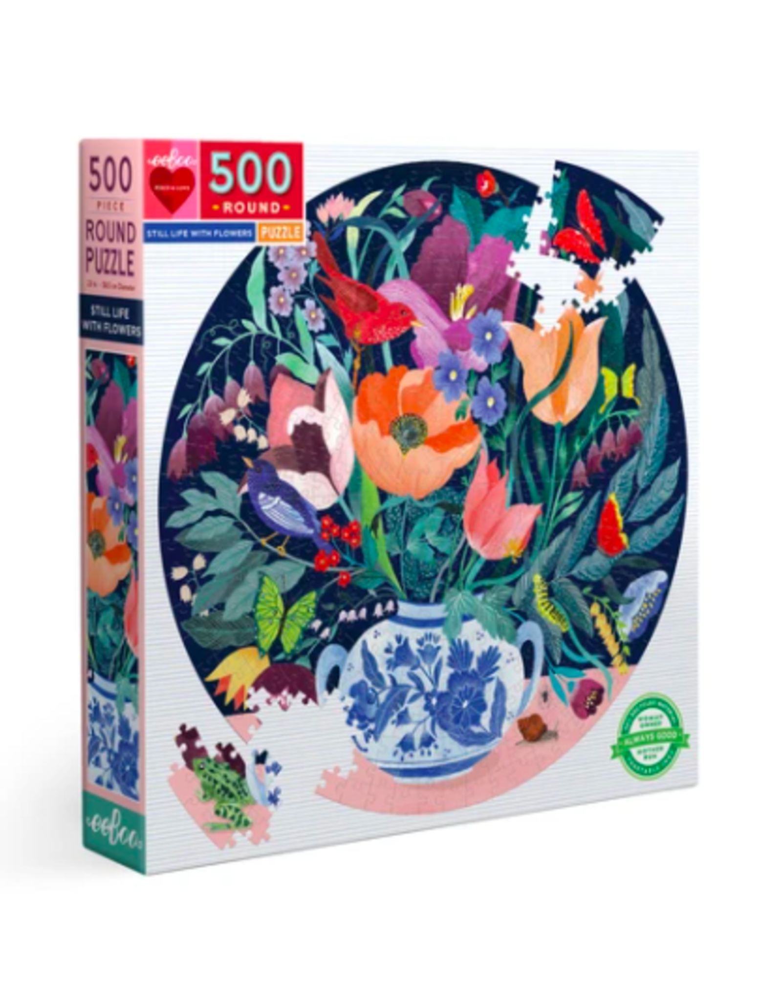 eeBoo Still Life With Flowers Puzzle