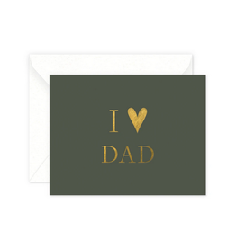 Smitten on Paper I Heart Dad Greeting Card