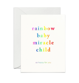 Smitten on Paper Rainbow Baby Greeting Card