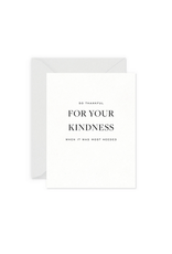 Smitten on Paper Thankful For Your Kindness Greeting Card