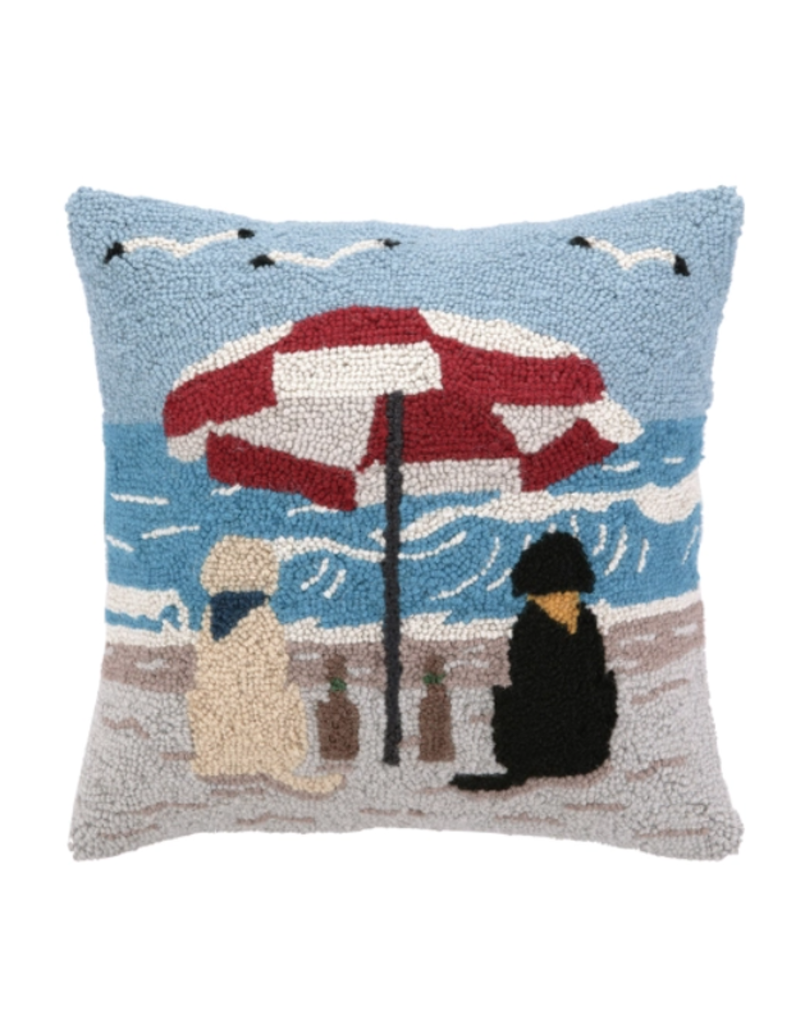 Peking Handicraft Beach Labrador Hook Pillow