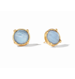 Julie Vos Honey Stud in Chalcedony Blue by Julie Vos