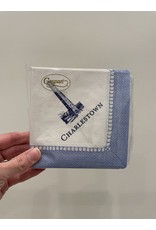 Caspari Light Blue and Navy Charlestown Monument Napkin