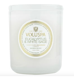 Voluspa Eucalyptus and White Sage Classic Candle