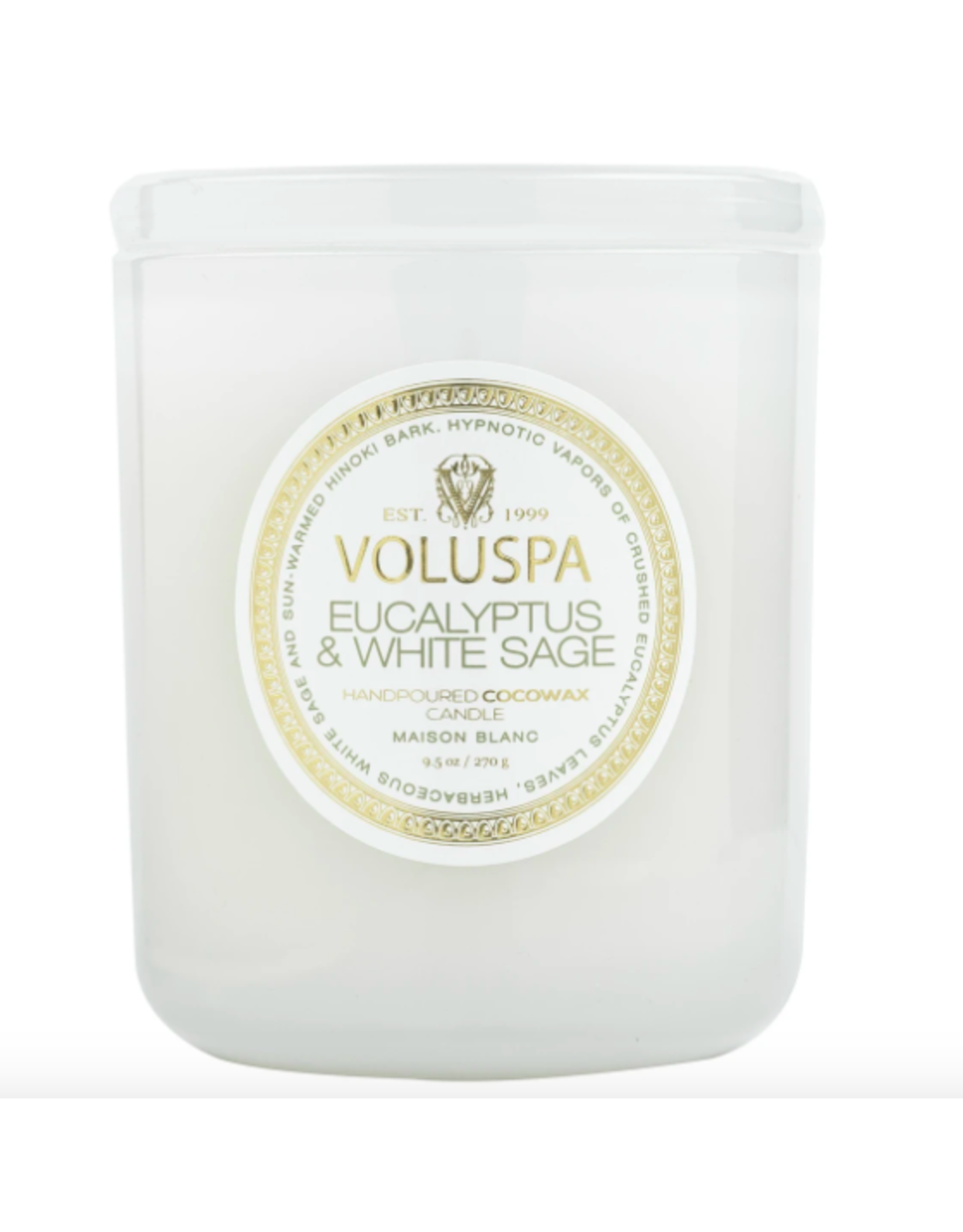 Voluspa Eucalyptus and White Sage Classic Candle