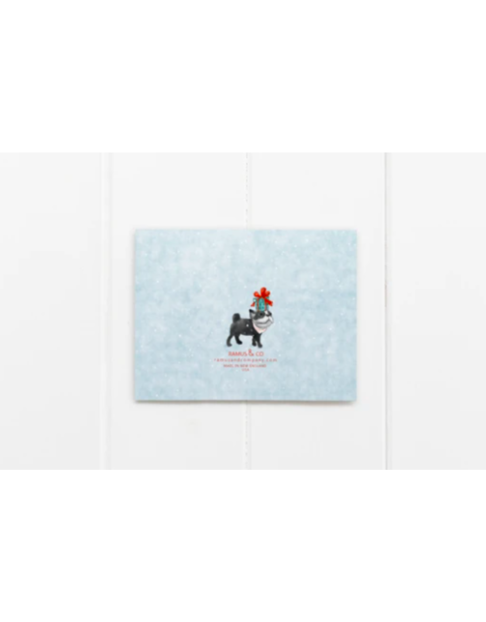 Ramus & Co Dog Walking in a Winter Wonderland Card