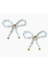 Accessories Shop at Junebug Natural Pearl Bow Earrings