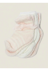 Barefoot Dreams Infant Socks 3 Pack in Pink