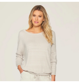 Barefoot Dreams CozyChic Ultra Lite Slouchy Pullover in Fog Gray