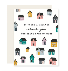 Slightly Stationery Thank You Village Card