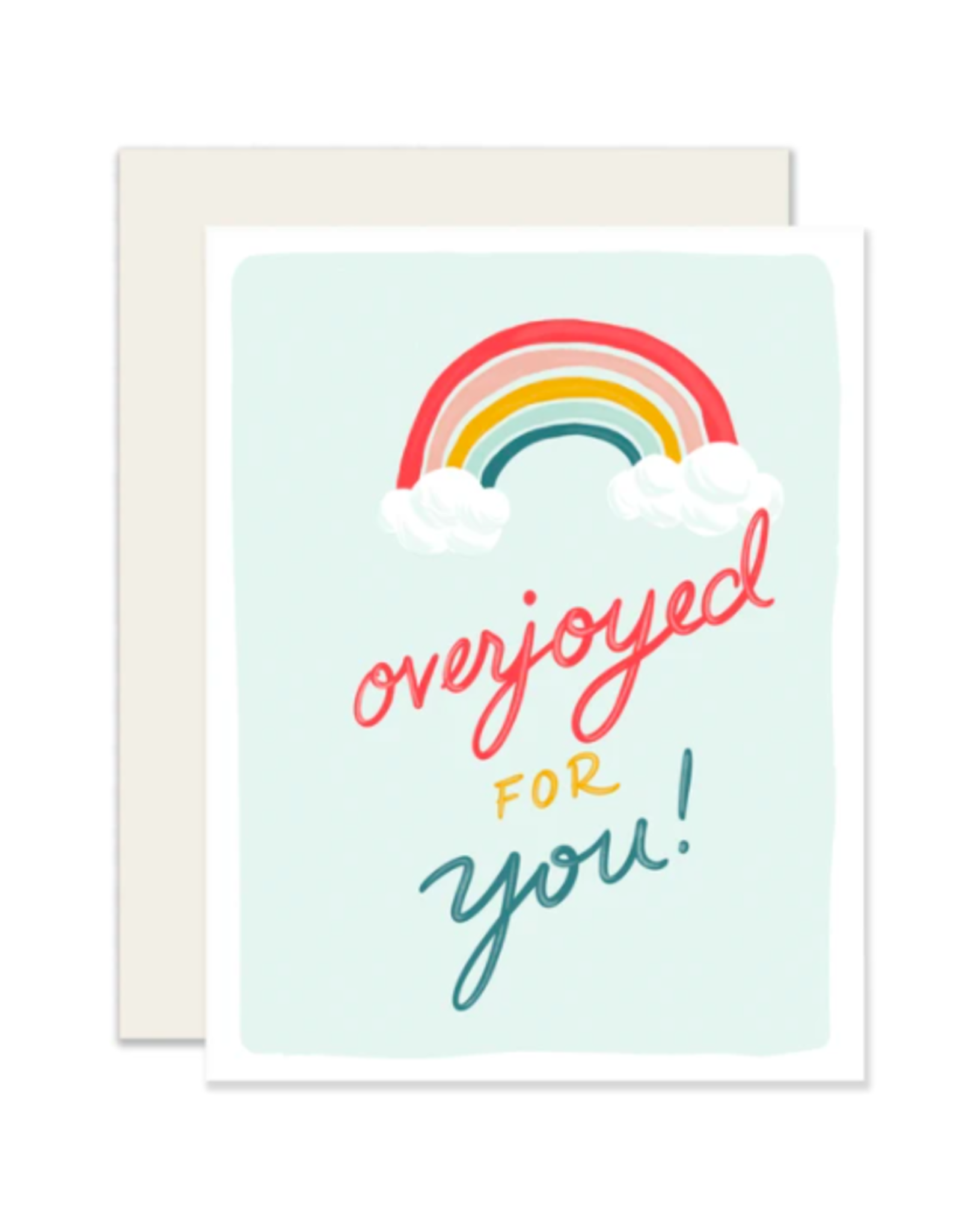 Slightly Stationery Rainbow Baby Card