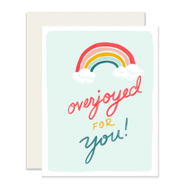 Slightly Stationery Rainbow Baby Card