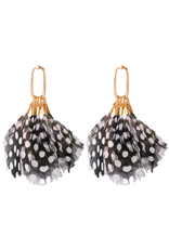 Accessories Shop at Junebug Spotted Feather Tassel Earrings