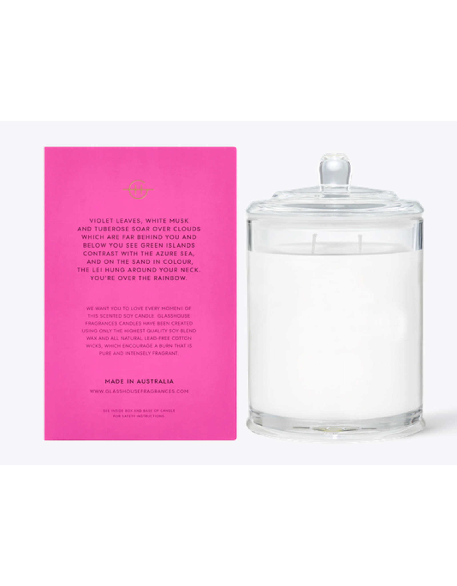 Glasshouse Fragrances Over the Rainbow Boxed Candle