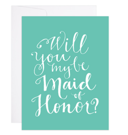 9th Letterpress Maid of Honor? Card