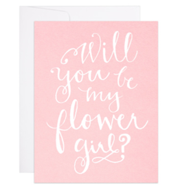 9th Letterpress Flower girl? Card